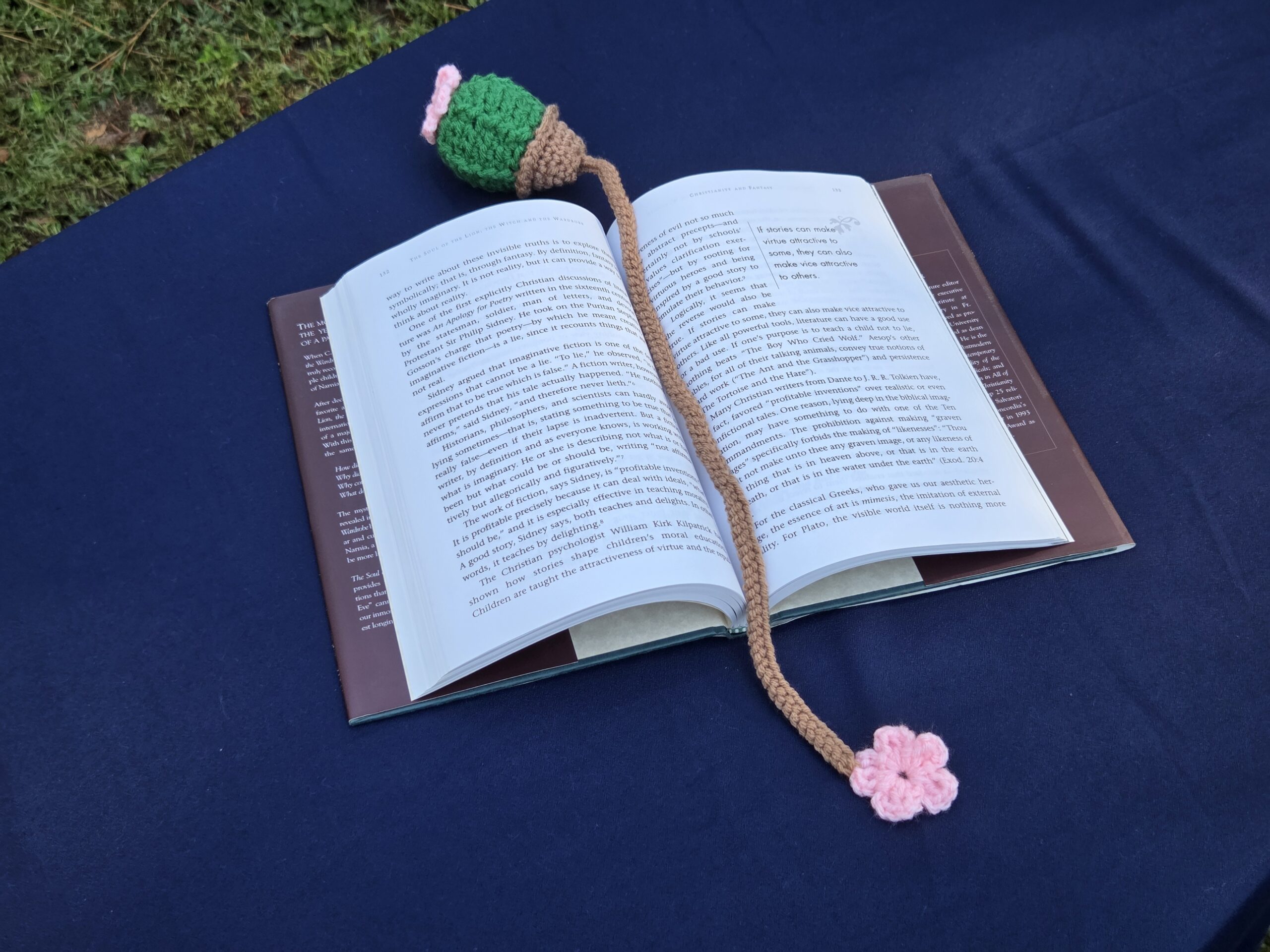 Cactus Bookmark - crocheted - Image 4