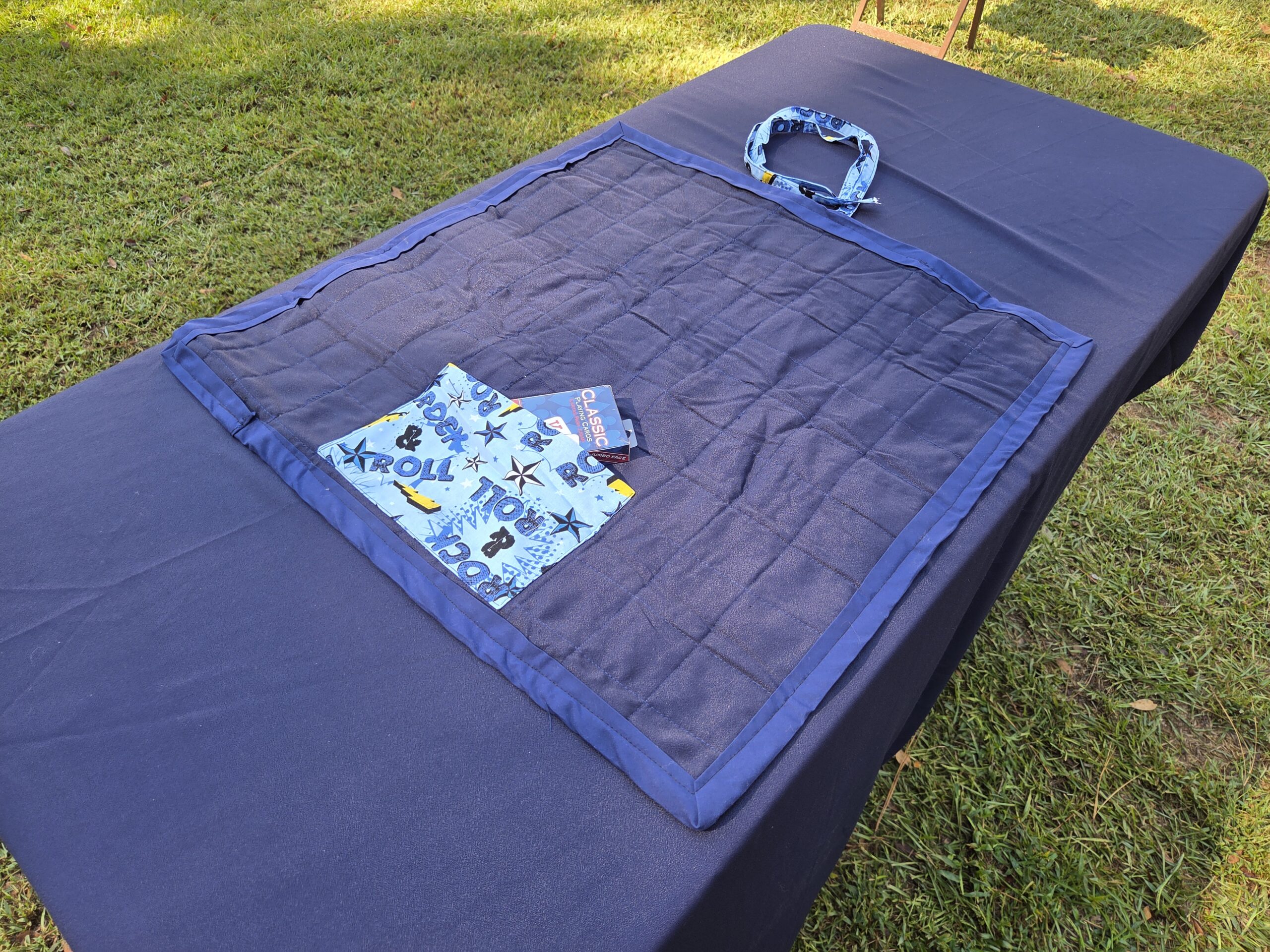 Playing Card Carrying Mat & Travel Set (Rock-n-Roll Theme) - Image 3