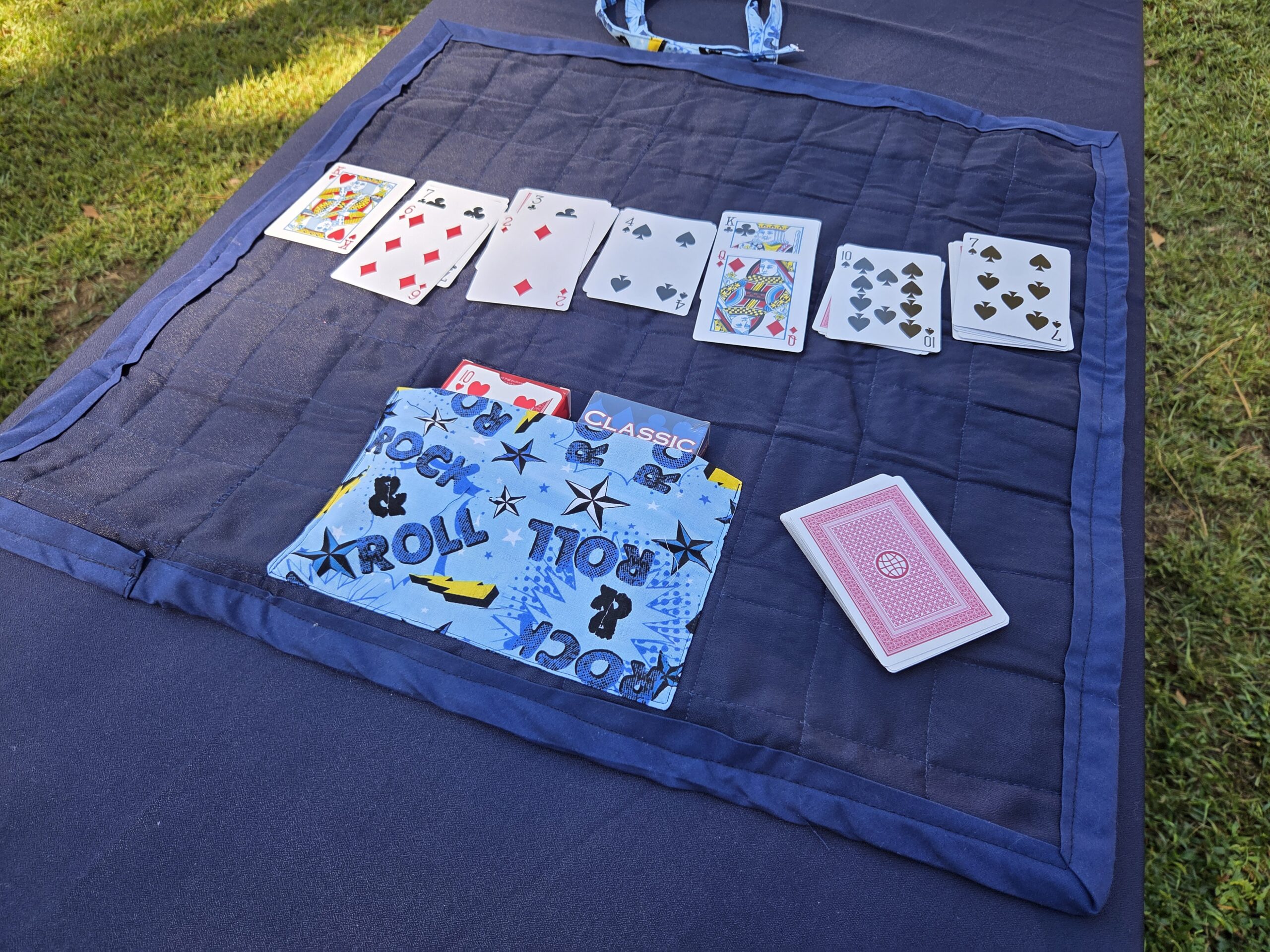 Playing Card Carrying Mat & Travel Set (Rock-n-Roll Theme) - Image 4