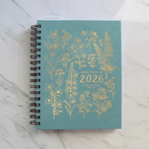 2026 Scripture Lettering Weekly Planner by Naomi Paper Co. | Christian Planner with Bible in a Year Plan and Hand Lettered Verses to Trace
