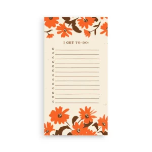 I GET To-Do notepad on a white background