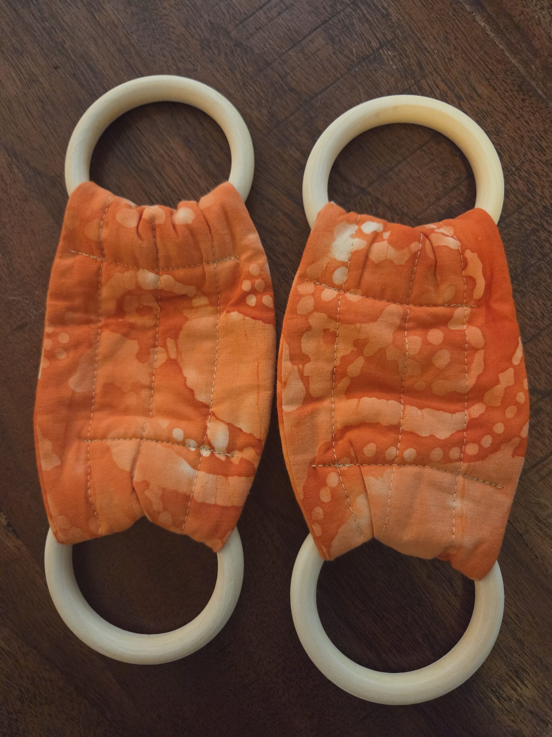 Dish Towel Hangers, set of 2 - Orange - Image 3