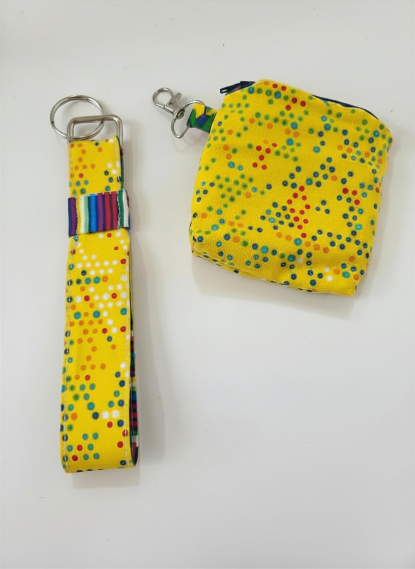 Wristlet Mini Wallet with Detachable Key Fob - Image 7