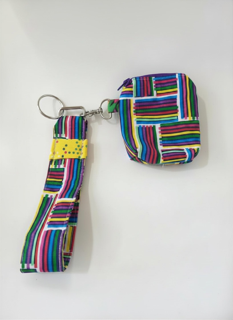 Wristlet Mini Wallet with Detachable Key Fob - Image 19