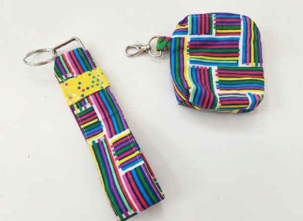 Wristlet Mini Wallet with Detachable Key Fob - Image 13