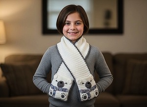 Beary Warn Girls' Winter Scarf