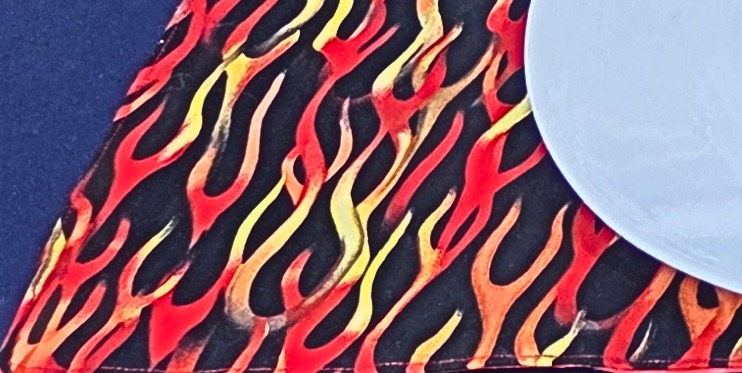 Hot Hot Hot! Placemats, set of 4, reversible - Grill Flames + Sriracha sauce - Image 7