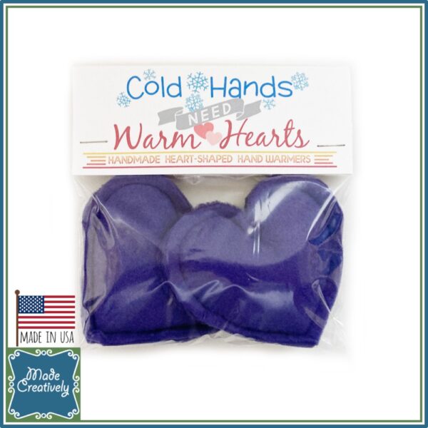 Cold Hands Need Warm Hearts! Set of 2 Handmade Heart-Shaped Hand Warmers - Image 11