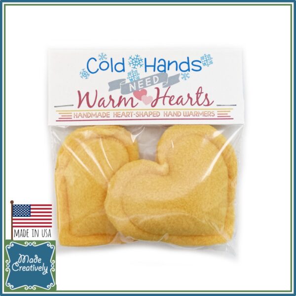 Cold Hands Need Warm Hearts! Set of 2 Handmade Heart-Shaped Hand Warmers - Image 8