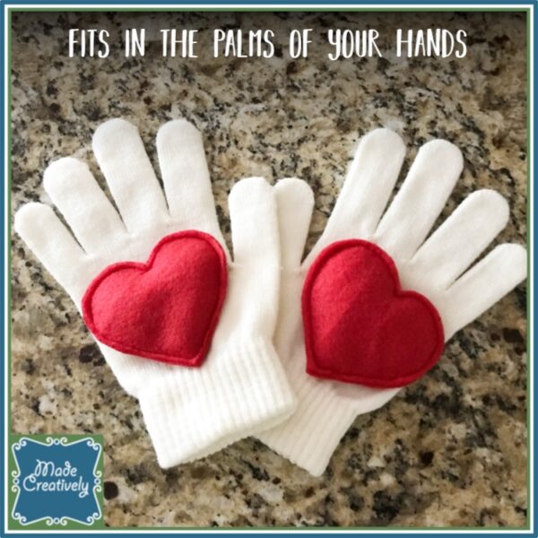Cold Hands Need Warm Hearts! Set of 2 Handmade Heart-Shaped Hand Warmers - Image 6