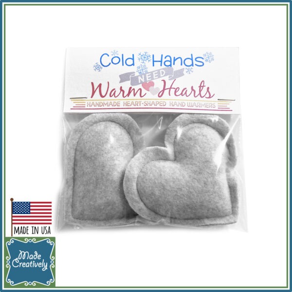 Cold Hands Need Warm Hearts! Set of 2 Handmade Heart-Shaped Hand Warmers - Image 13