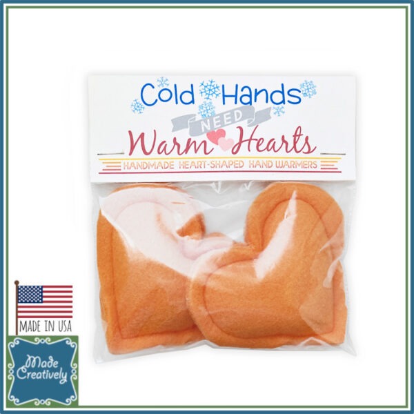 Cold Hands Need Warm Hearts! Set of 2 Handmade Heart-Shaped Hand Warmers - Image 7
