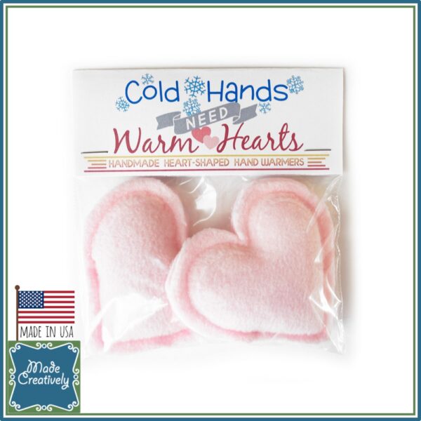 Cold Hands Need Warm Hearts! Set of 2 Handmade Heart-Shaped Hand Warmers - Image 12