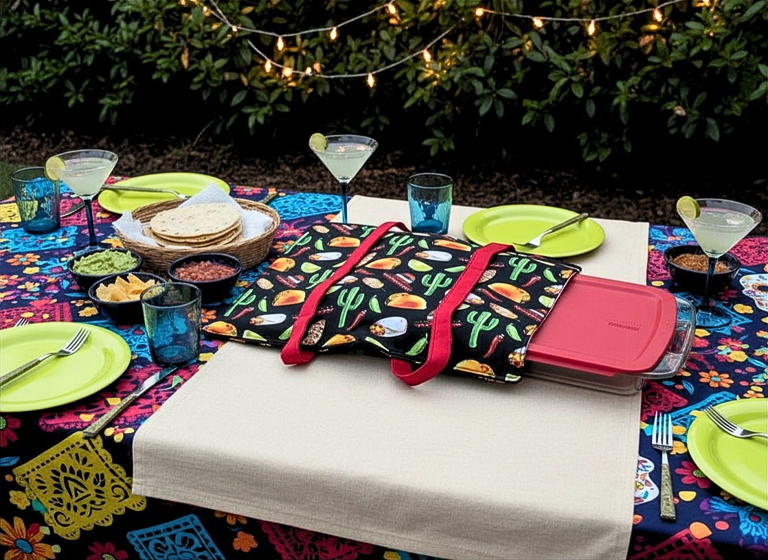 Southwestern-Themed Casserole Carrier/Tote - Image 5