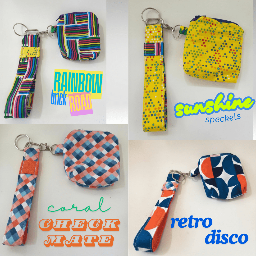 Wristlet Wallets w/detachable key fobs. 4 patterns available.