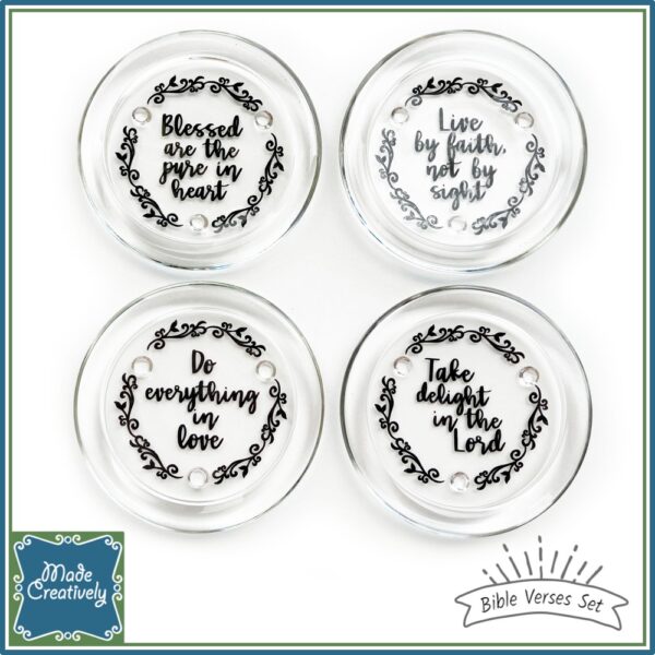 Glass Coasters - Bible Verses | Farm Animals - Image 2