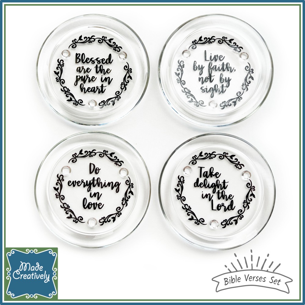 Glass Coasters - Bible Verses | Farm Animals - Image 2