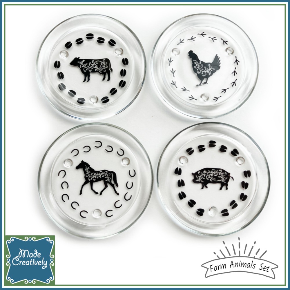 Glass Coasters - Bible Verses | Farm Animals - Image 4