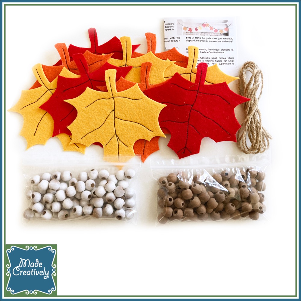 Felt Autumn Garland Craft Kit - Image 4
