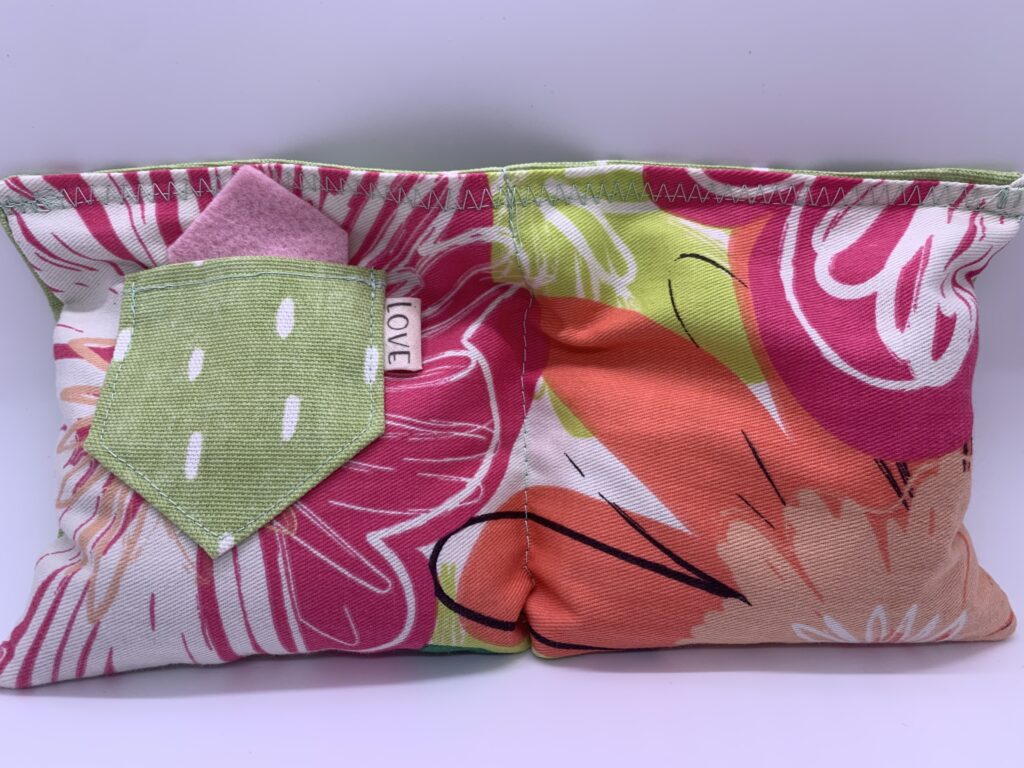 Pink flower forehead Pillow