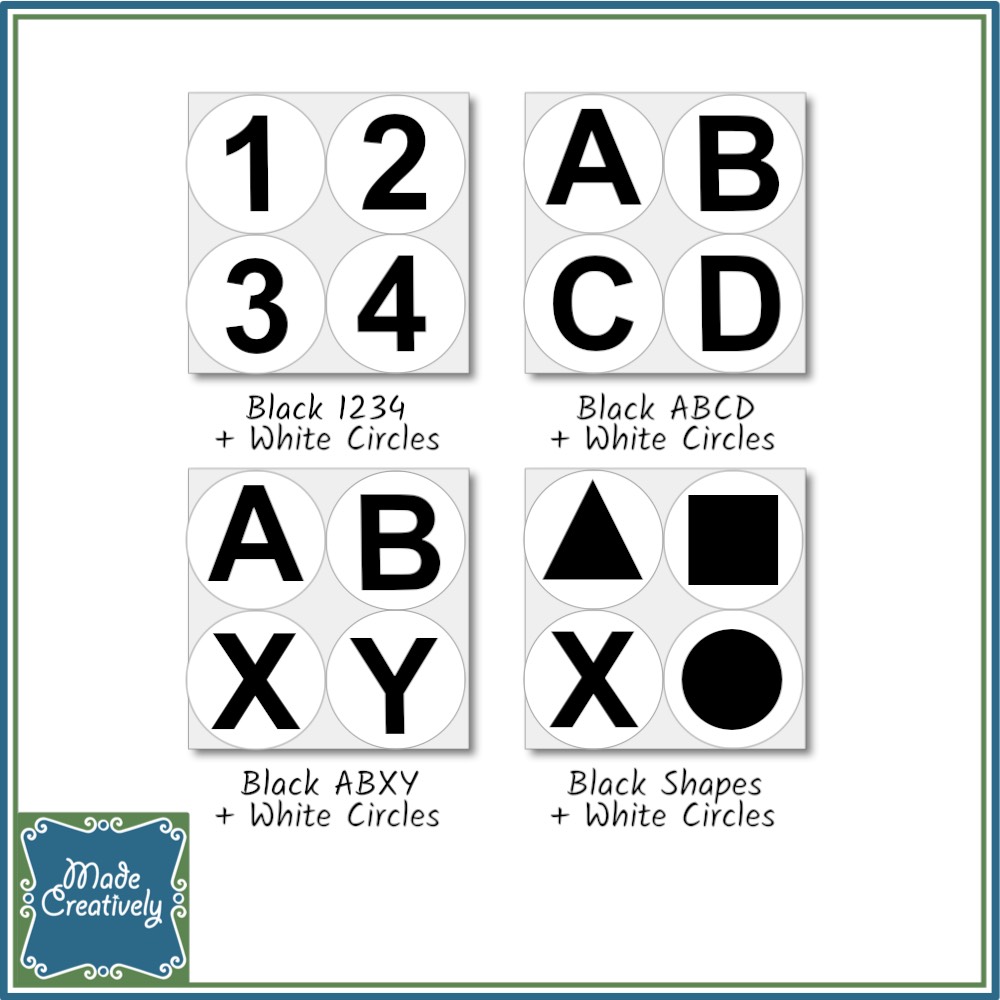 Video Game Controller Button Vinyl Stickers - Image 17
