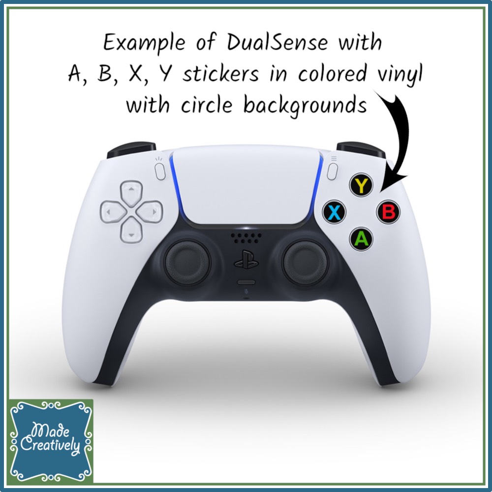 Video Game Controller Button Vinyl Stickers - Image 10