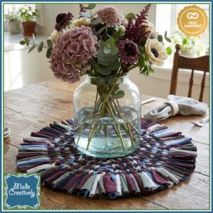 Woven Wagon Wheel Centerpiece