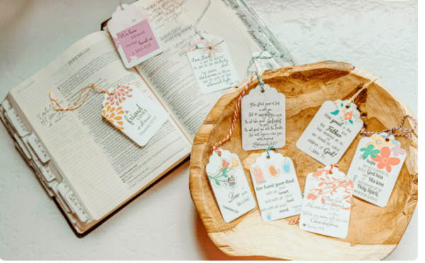 Scripture tags