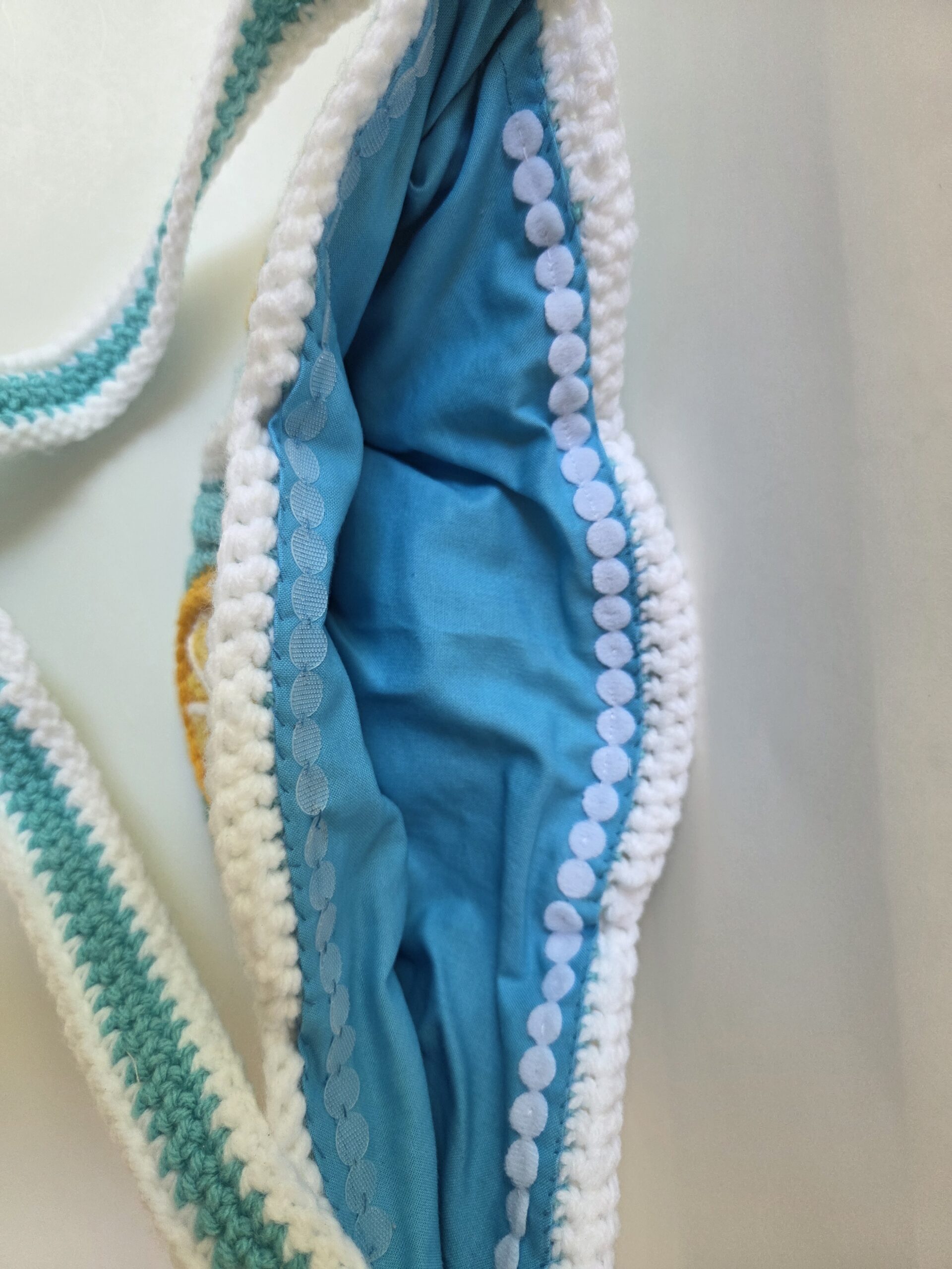 Lemon Crocheted Mini Purse/Crossbody Bag - Image 4