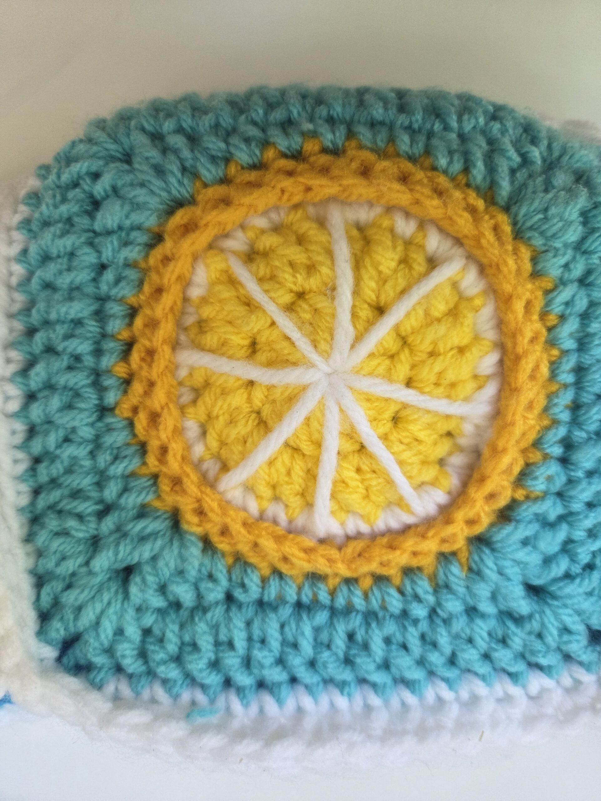 Lemon Crocheted Mini Purse/Crossbody Bag - Image 5