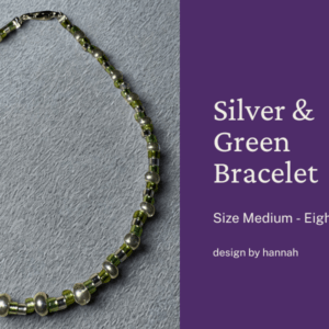 Silver & Green Bracelet