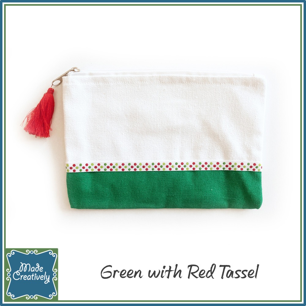 Canvas Zippered Pouch - Image 3