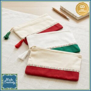 Canvas Zippered Pouch