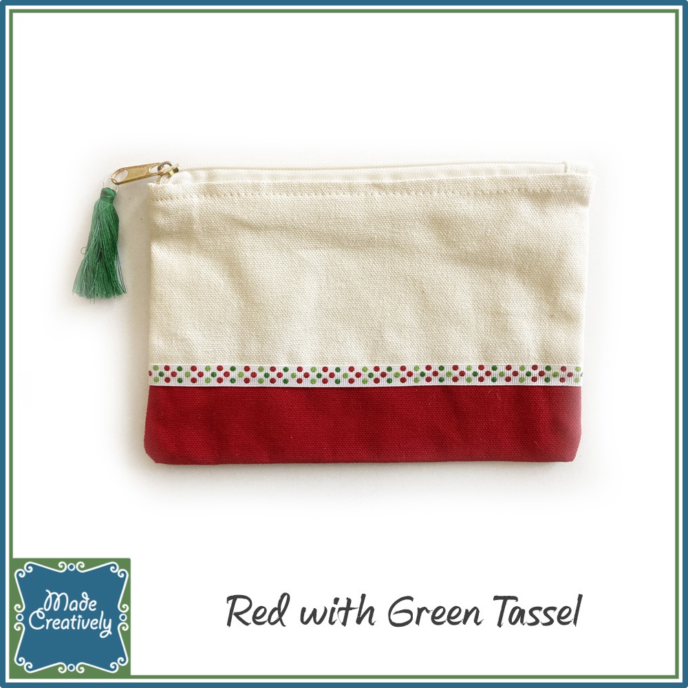 Canvas Zippered Pouch - Image 4