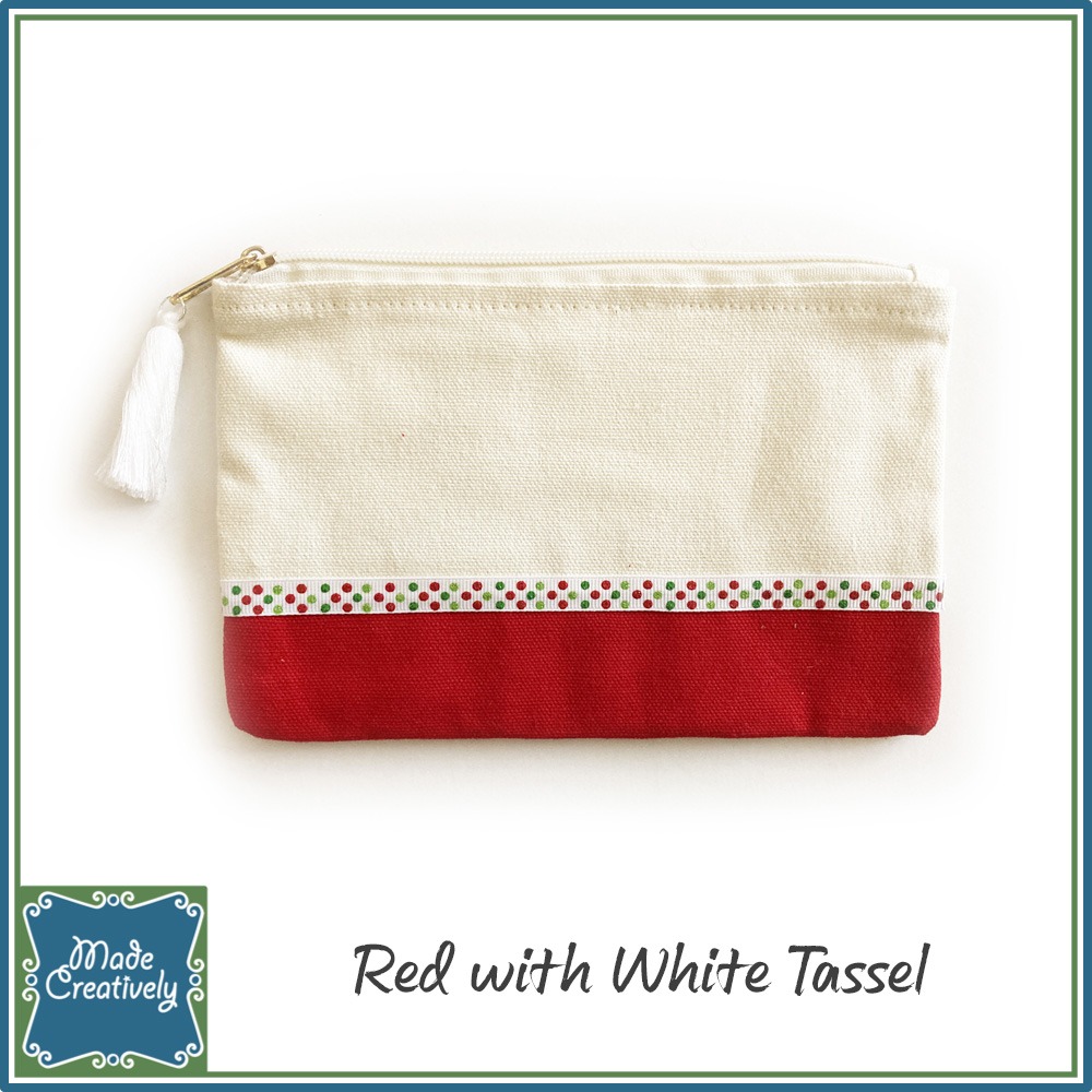 Canvas Zippered Pouch - Image 5