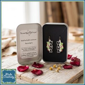 Rhinestone Floral Earrings