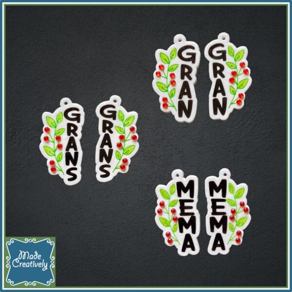 Rhinestone Floral Earrings - Image 5