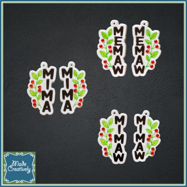 Rhinestone Floral Earrings - Image 6