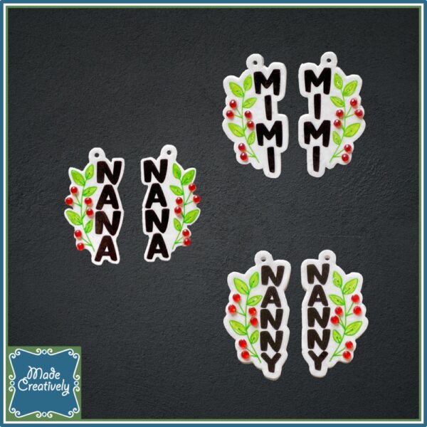 Rhinestone Floral Earrings - Image 7