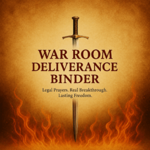 War Room Deliverance Binder Vol. A | 46-Page Christian Spiritual Warfare Prayer Guide