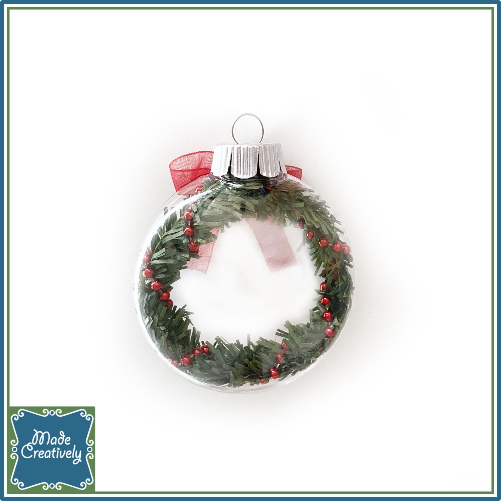 Floating Christmas Wreath Ornament - Image 3