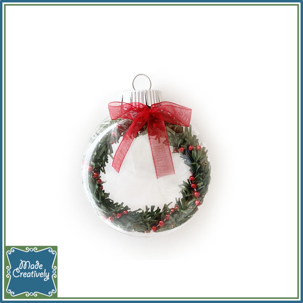 Floating Christmas Wreath Ornament - Image 2