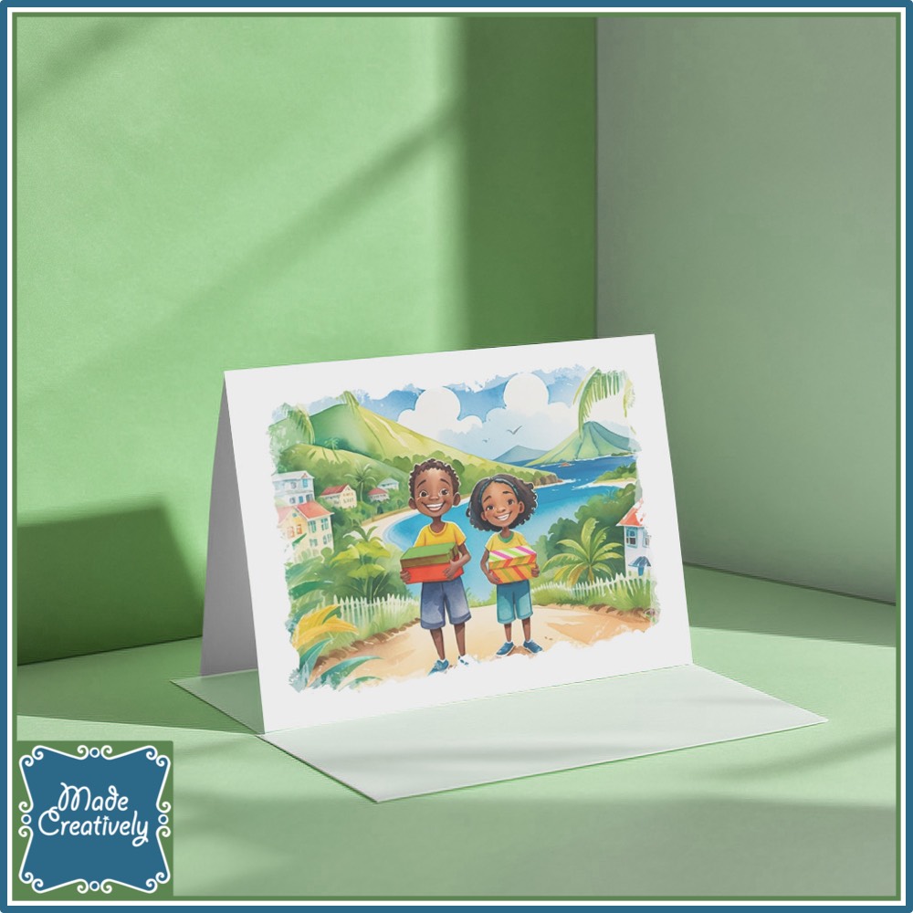 'Living Water'color Greeting Cards: Shoebox Kids - Image 7