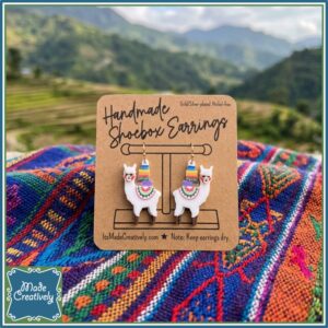 Alpaca Shoebox Earrings