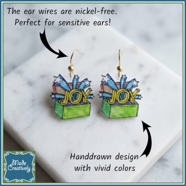 Shoebox Joy Earrings - Image 2