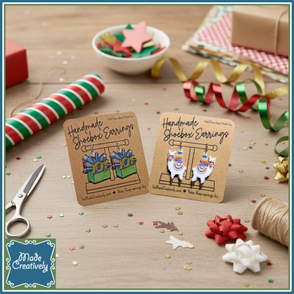 Alpaca Shoebox Earrings - Image 4