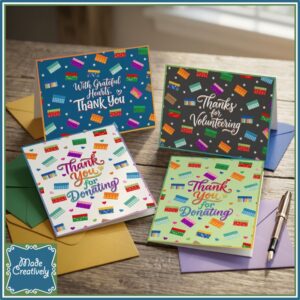 Shoebox Thank You Cards