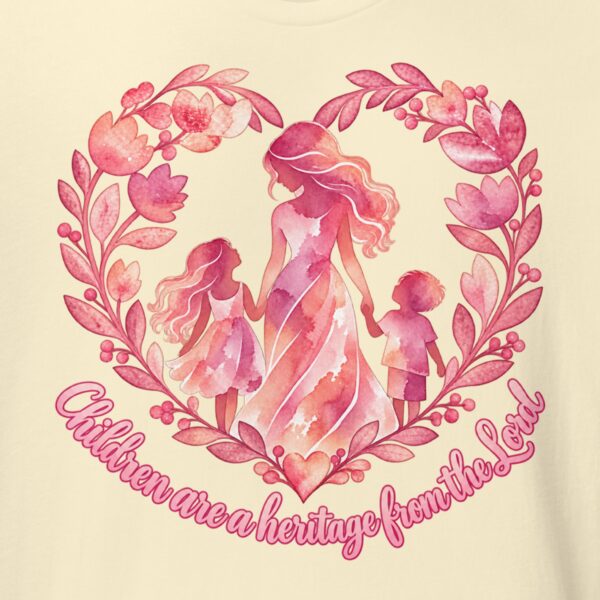 Children Are a Heritage from the Lord Christian T-Shirt | Psalm 127:3 Mom Shirt | Mother's Day Faith Tee - Image 3