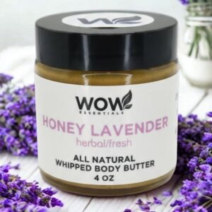 Natural Whipped Body Butter- Honey Lavender
