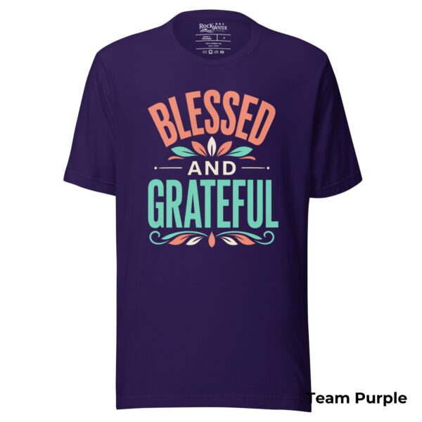Blessed and Grateful Christian T-Shirt | 1 Thessalonians 5:18 Thankful Tee | Faith Shirt for Women & Men - Image 5